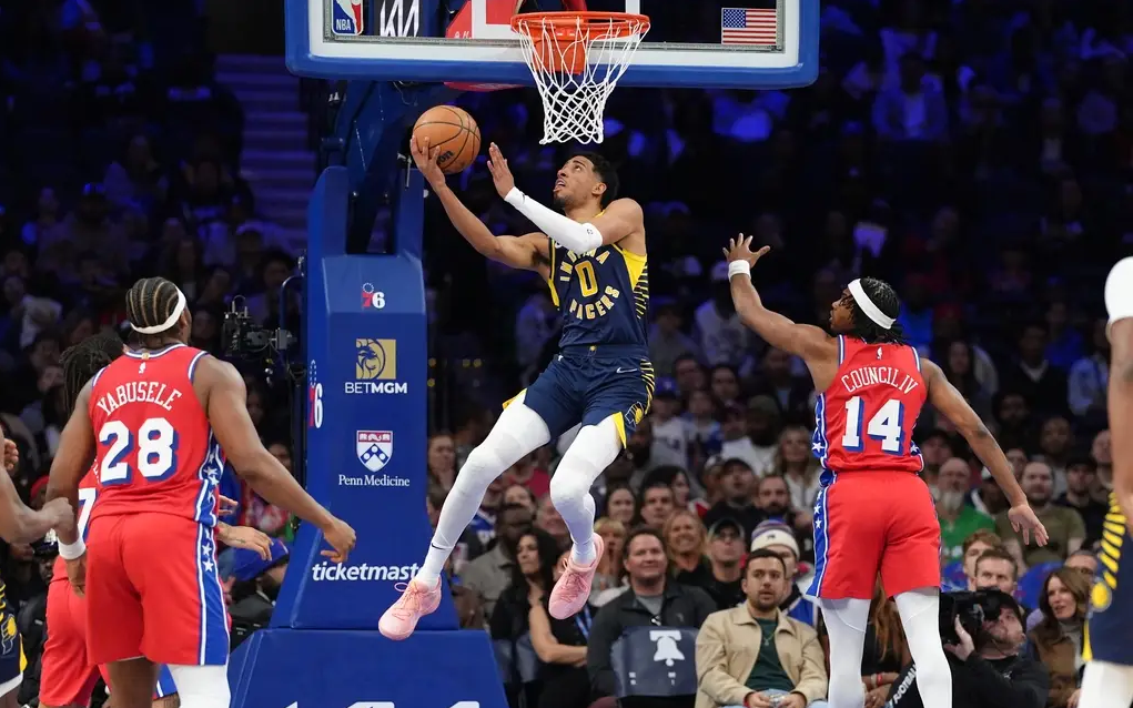 76人擒下步行者，西蒙斯消失感性